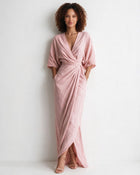 Robe longue portefeuille à nœud torsadé — Sorellea