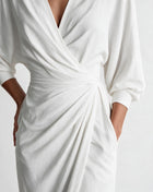 Robe longue portefeuille à nœud torsadé — Sorellea