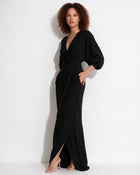 Robe longue portefeuille à nœud torsadé — Sorellea