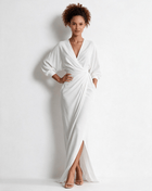 Robe longue portefeuille à nœud torsadé — Sorellea