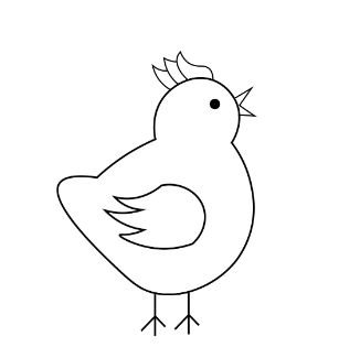 coloring book chicken moni