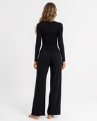 Ensemble pyjama femme 2 pièces à manches longues