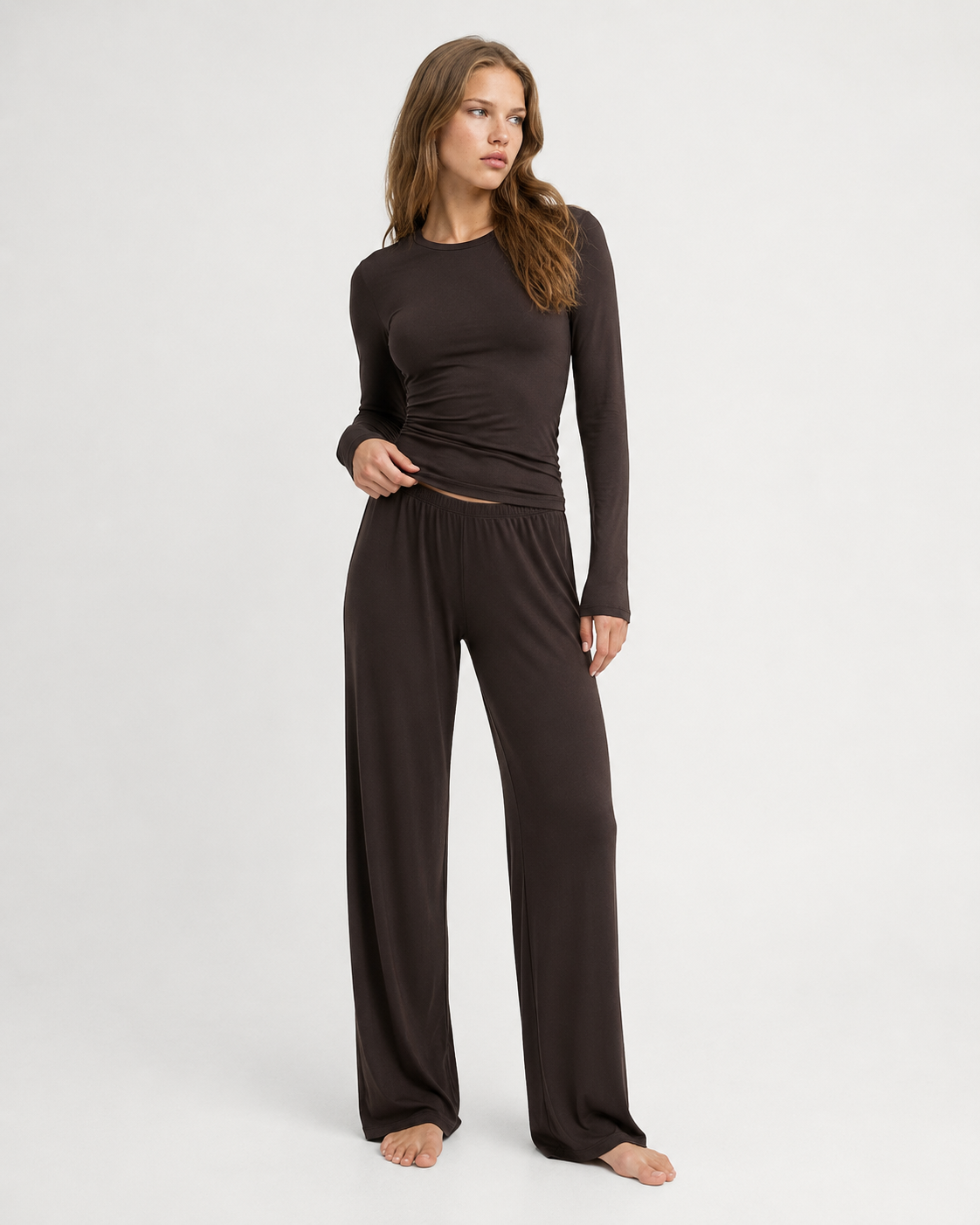 Ensemble pyjama femme 2 pièces à manches longues