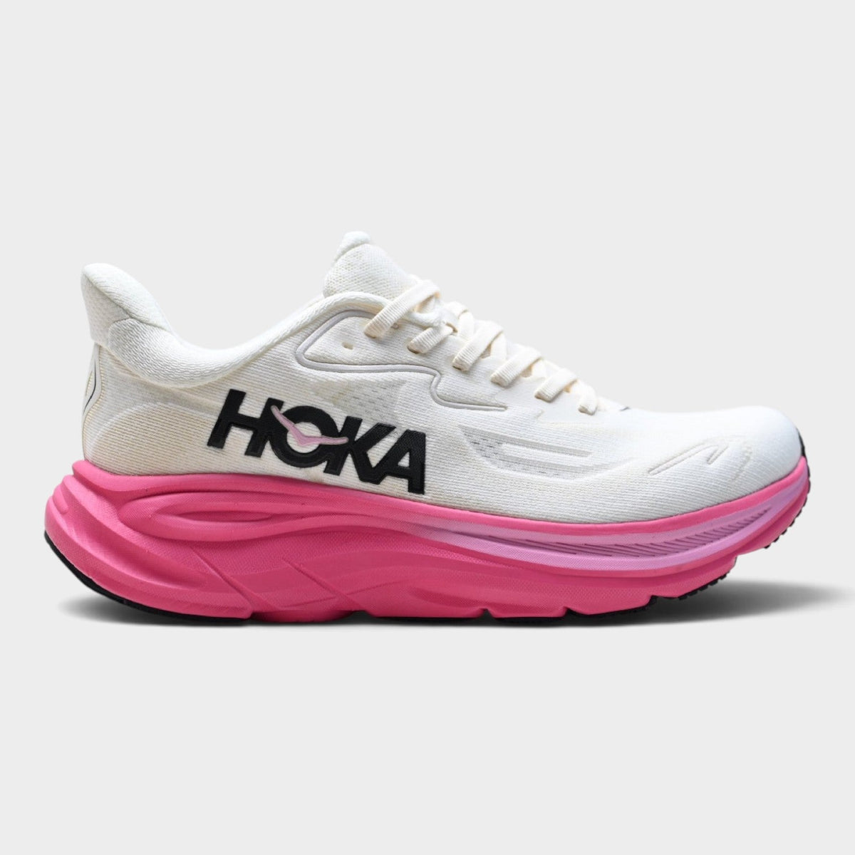Chaussures de running Hoka Clifton 10 femme - Blanc / Fuchsia