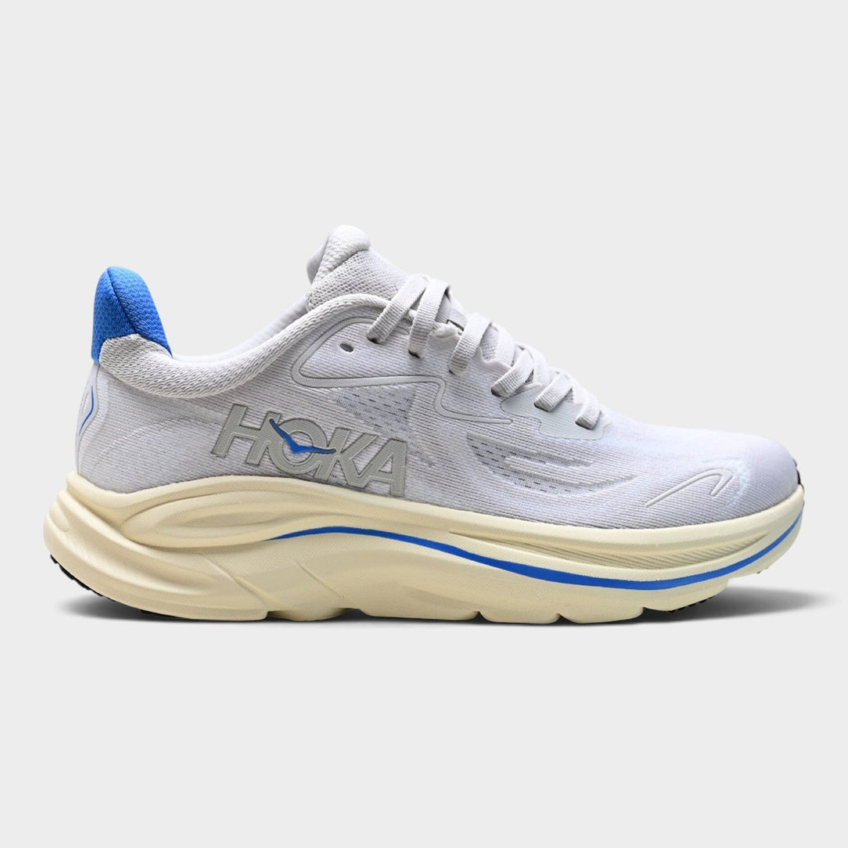 Chaussures de running Hoka Clifton 10 femme - Blanc / Bleu