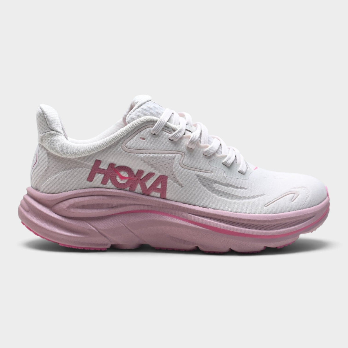 Chaussures de running Hoka Clifton 10 femme - Blanc / Rose