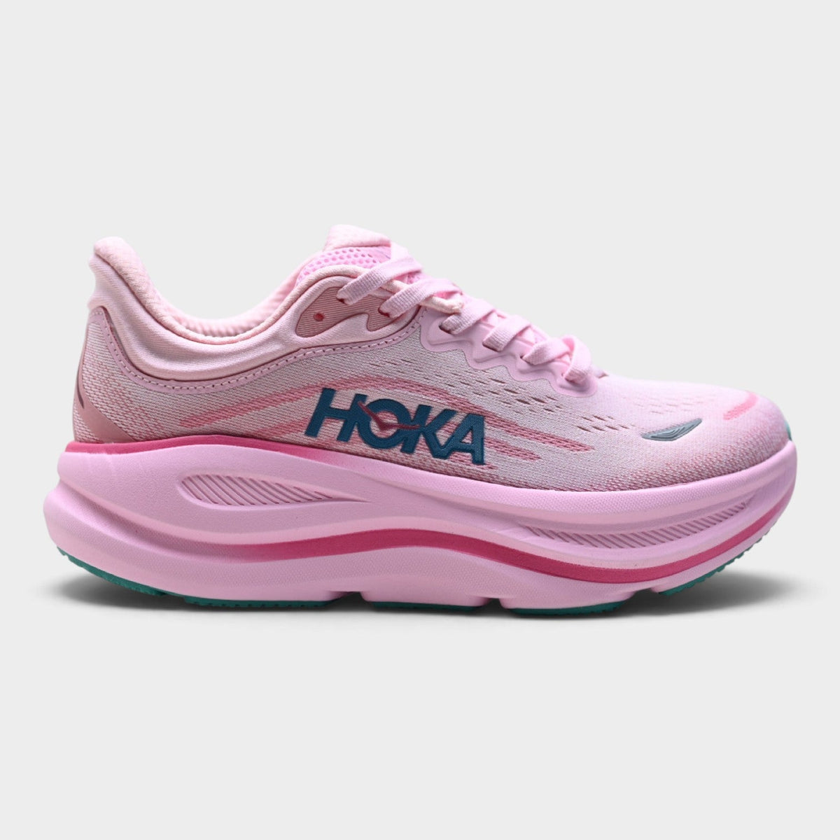 Chaussures de running Hoka Bondi 9 femme - Rose / Bleu marine
