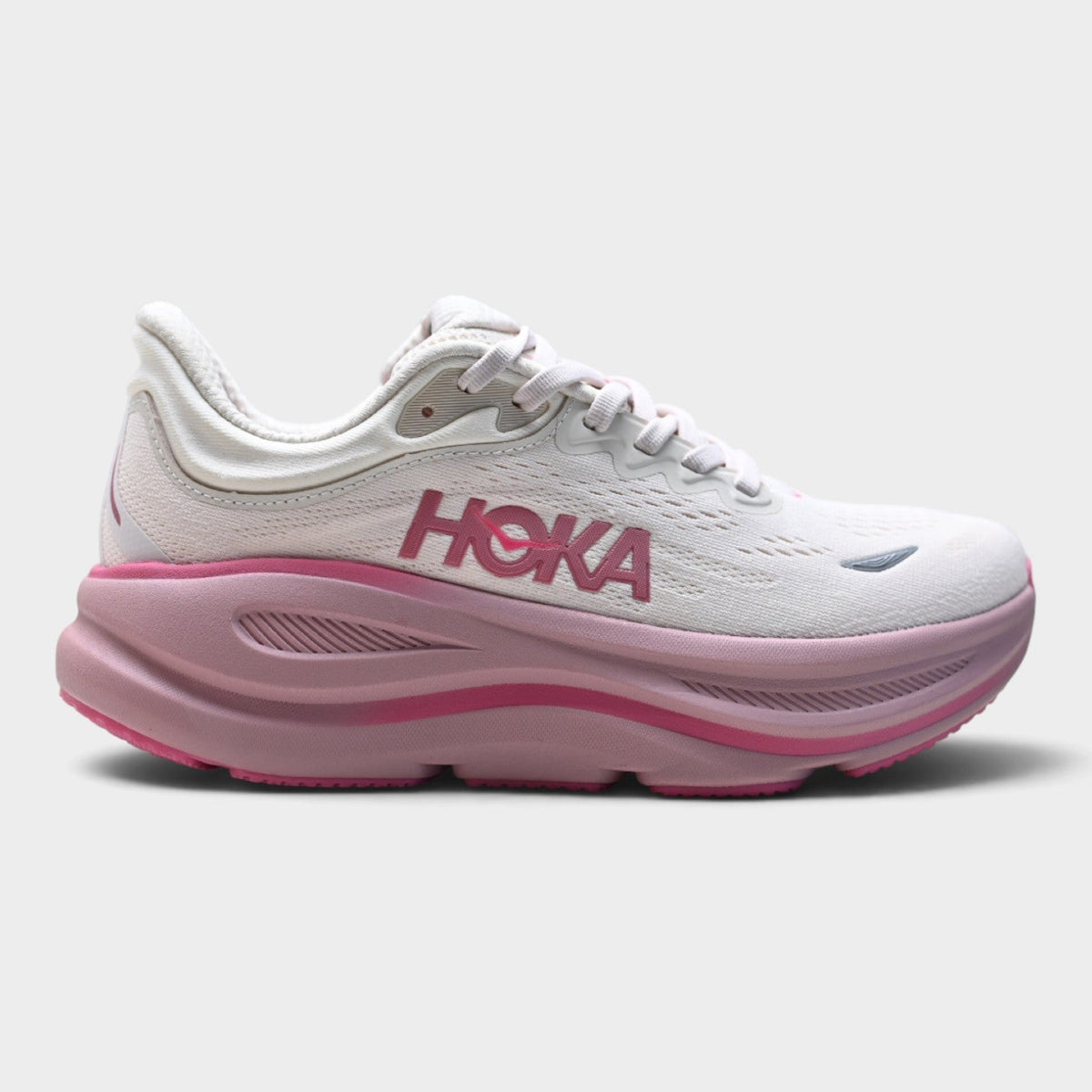 Chaussures de running Hoka Bondi 9 femme - Blanc / Rose
