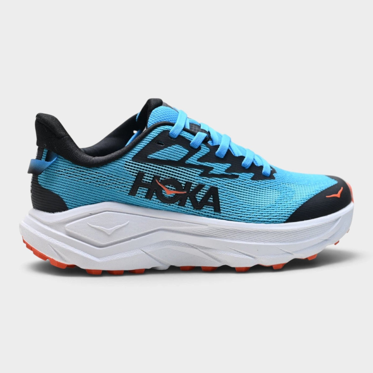 Chaussures de trail Hoka Challenger 8 homme - Bleu aqua / Orange