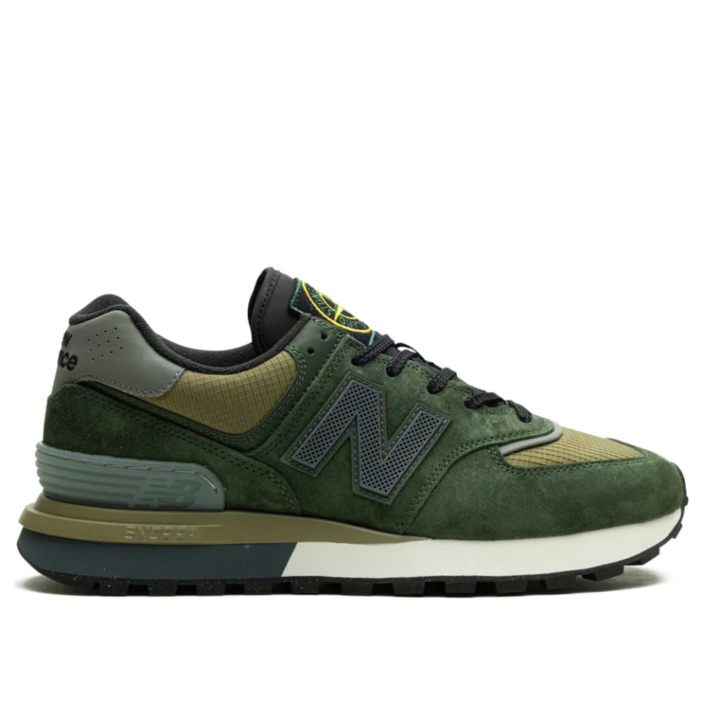 Baskets New Balance 574 x Stone Island vert mixte - Vert