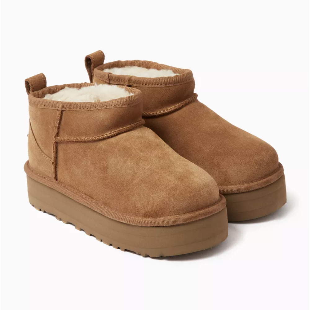 Bottines UGG Classic Ultra Mini châtaigne femme